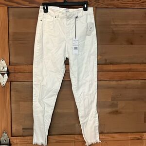 Frayed bright white skinny